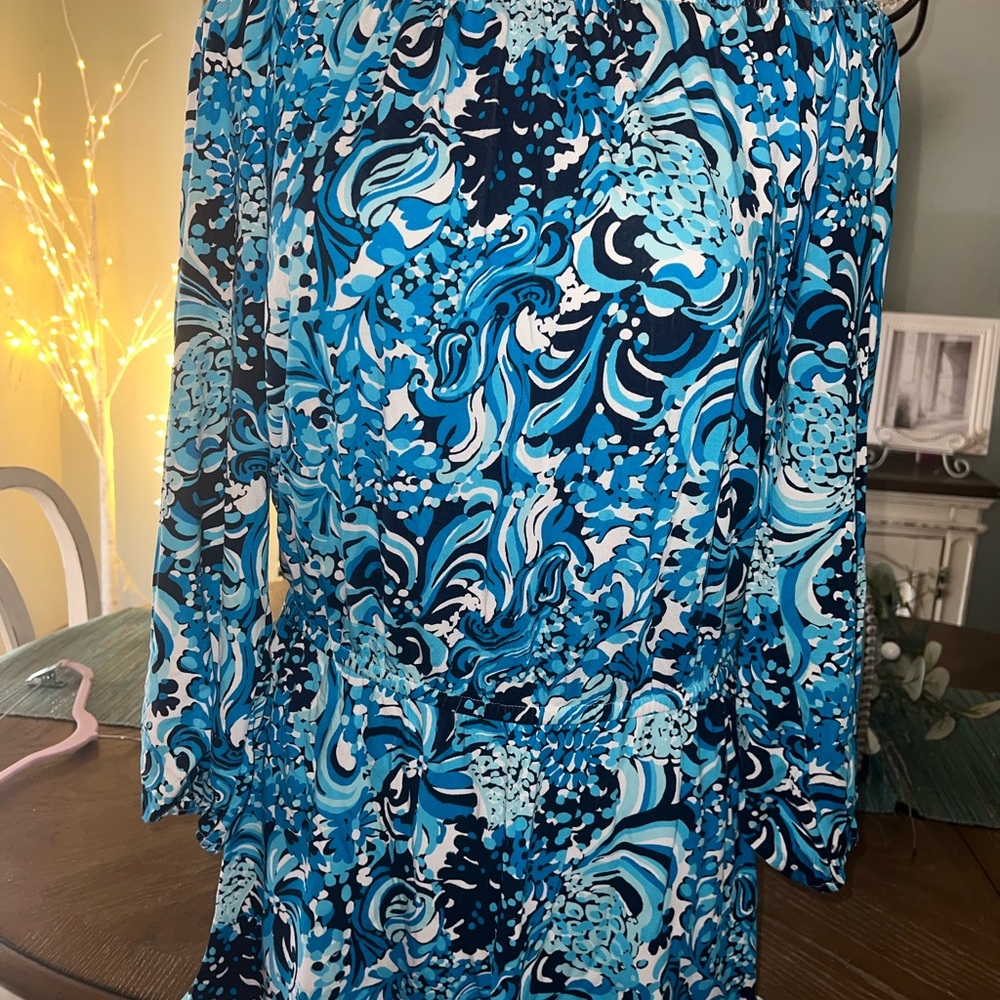 COPY - LILY PULITZER LUNA SKIRTED ROMPER ~ Mesmerizing ~ M ~ NWT - Picture 2 of 4